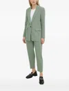 Bruuns Bazaar Single-button Notched-lapel Blazer In Green
