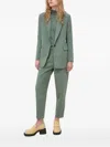 Bruuns Bazaar Single-button Notched-lapel Blazer In Green