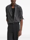Bruuns Bazaar Striped Shirt In Black