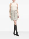 Bruuns Bazaar Tweed Skirt In Gray