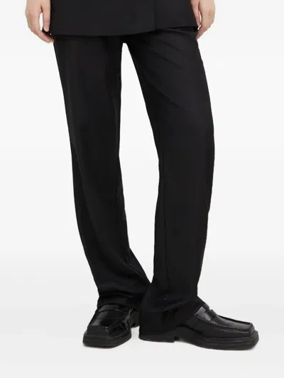 Bruuns Bazaar Welt-pockets Straight Trousers In Black
