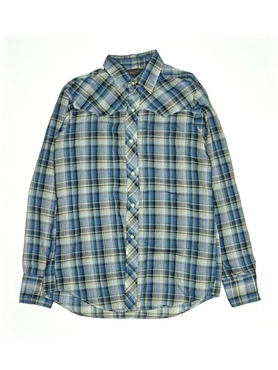 Pre-owned Bruxton Kids' Long Sleeve Button Down Shirt In Blue