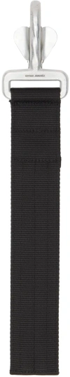 Bryan Jimene`z Black Engraved Keychain In Black