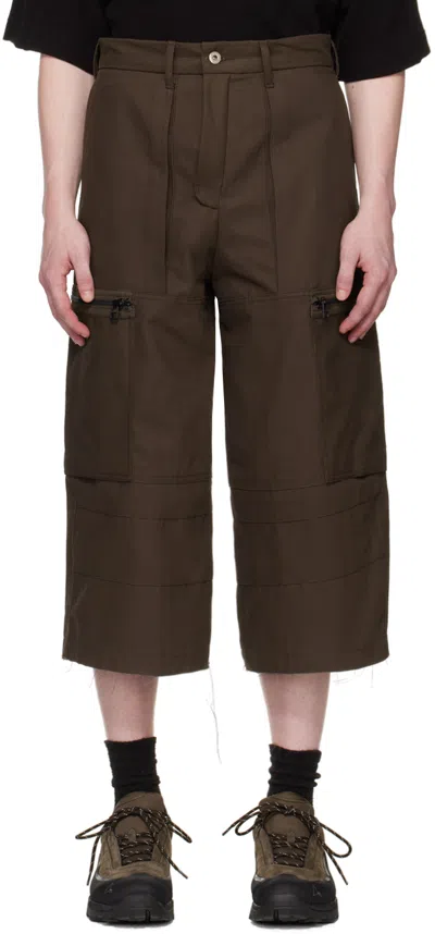 Bryan Jimene`z Brown Uniform Cargo Pants