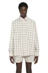 Bryan Jimene`z Check-pattern Shirt In White
