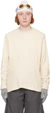 Bryan Jimene`z Off-white Body Warmer Thermal Sweatshirt In Natural