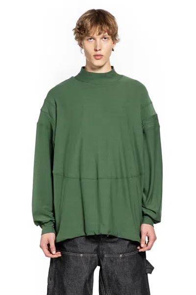 BRYAN JIMENE`Z PADDED SHOULDER LONG SLEEVE TOP
