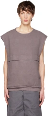 Bryan Jimene`z Taupe Space Worker Vest In Mushroom
