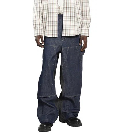 Bryan Jimene`z Workwear Jeans In Blue
