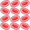Brybelly Holdings Kfst-001 Red Plastic Food Baskets - Set Of 12 In Multi