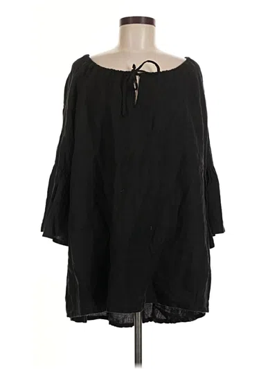 Pre-owned Bryn Walker 3/4 Sleeve Blouse In Black