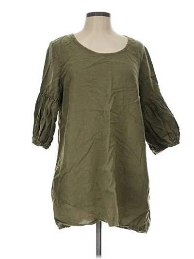 Pre-owned Bryn Walker 3/4 Sleeve Blouse In Green