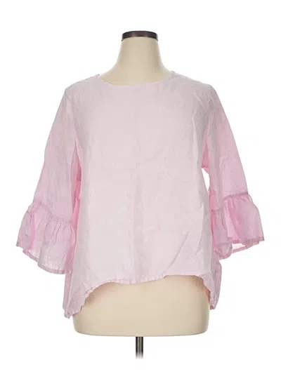 Pre-owned Bryn Walker 3/4 Sleeve Blouse In Pink
