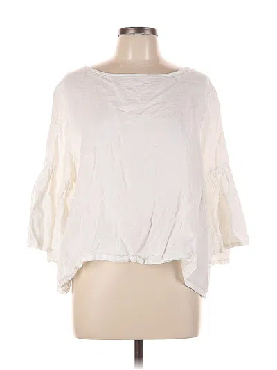Pre-owned Bryn Walker 3/4 Sleeve Blouse In White