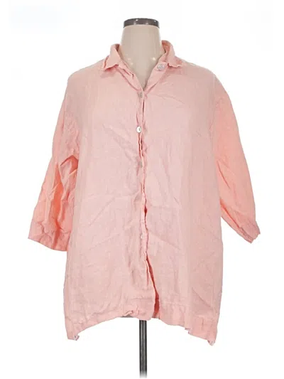 Pre-owned Bryn Walker 3/4 Sleeve Button Down Shirt In Pink