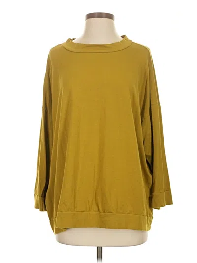 Pre-owned Bryn Walker 3/4 Sleeve Top Green Boatneck Tops