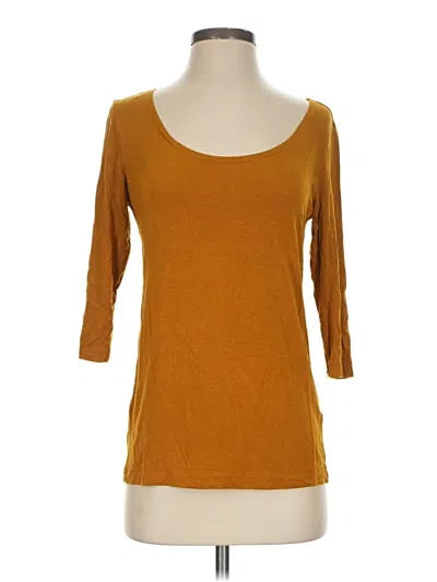 Pre-owned Bryn Walker 3/4 Sleeve T-shirt In Gold