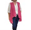 Bryn Walker Kia Linen Vest In Pink In Pink