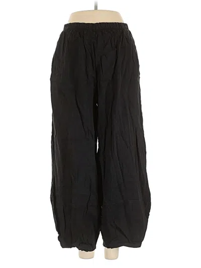 Pre-owned Bryn Walker Linen Pants In Black