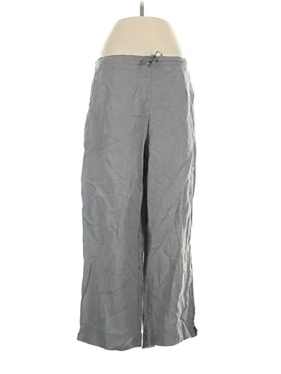 Pre-owned Bryn Walker Linen Pants In Gray
