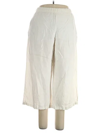 Pre-owned Bryn Walker Linen Pants In Ivory