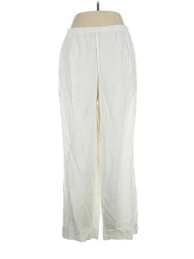 Pre-owned Bryn Walker Linen Pants In Ivory