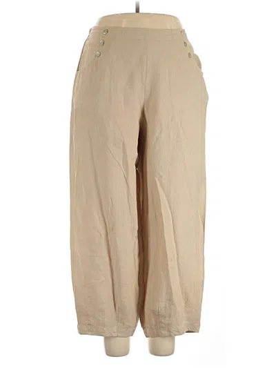 Pre-owned Bryn Walker Linen Pants In Tan