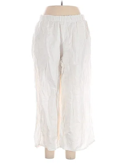 Pre-owned Bryn Walker Linen Pants In White