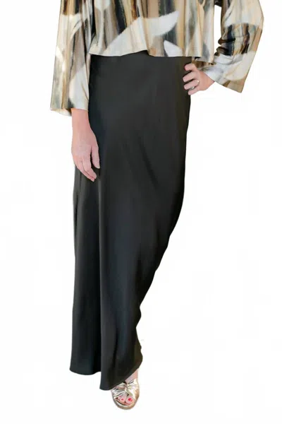 Bryn Walker Long Bias Skirt In Kelp In Black