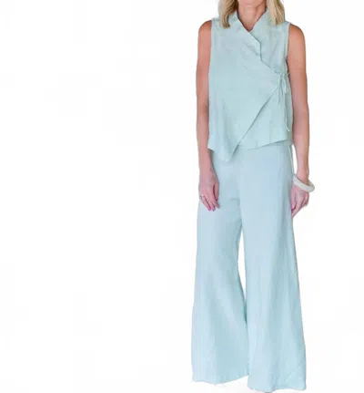 Bryn Walker Long Full Pant In Mist In Blue