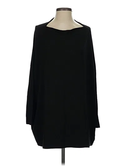 Pre-owned Bryn Walker Long Sleeve Top Black One Shoulder Neckline Tops