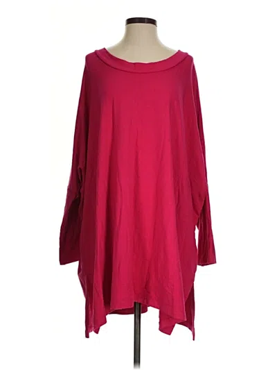 Pre-owned Bryn Walker Long Sleeve T-shirt In Burgundy