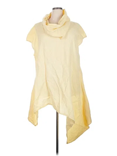 Pre-owned Bryn Walker Short Sleeve Blouse In Yellow