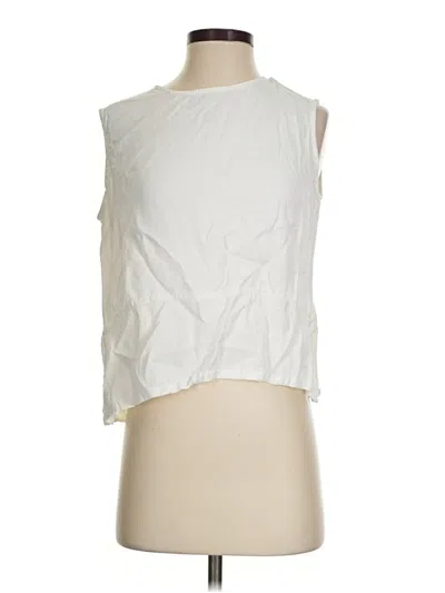 Pre-owned Bryn Walker Sleeveless Blouse In White