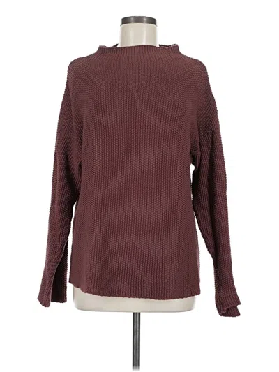 Pre-owned Bryn Walker Turtleneck Sweater In Burgundy