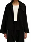 Bryn Walker Women's Assemetrical Collared Jacket In Black In Black