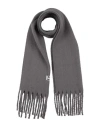 Bsb Jeans Woman Scarf Grey Size - Polyester In Gray