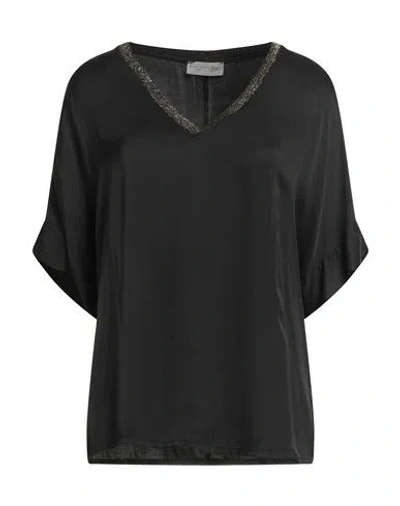 Bsb Jeans Woman Top Black Size L Viscose