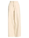 Bsb Woman Pants Beige Size L Cotton In Neutral