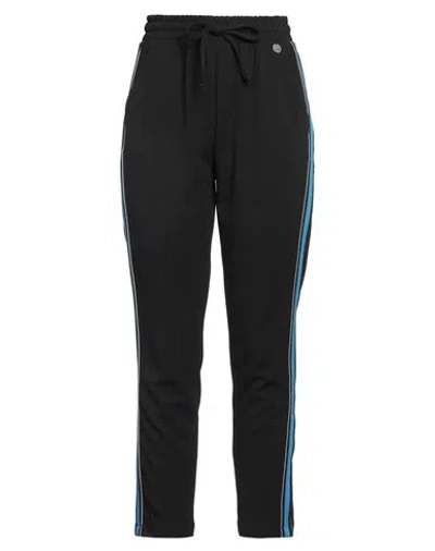 Bsb Woman Pants Black Size M Polyester, Elastane