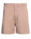 Bsbee Man Shorts & Bermuda Shorts Light Brown Size 34 Cotton In Beige