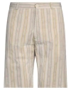Bsbee Man Shorts & Bermuda Shorts Sand Size 36 Cotton In Beige