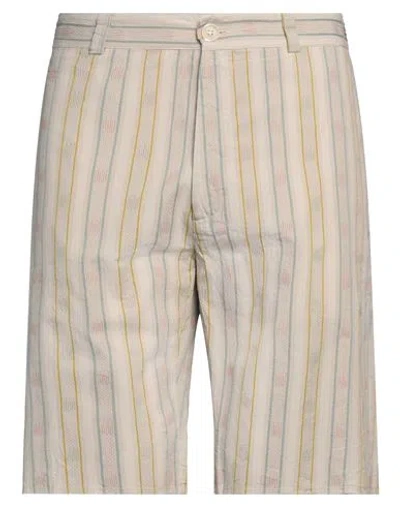 Bsbee Man Shorts & Bermuda Shorts Sand Size 36 Cotton In Beige