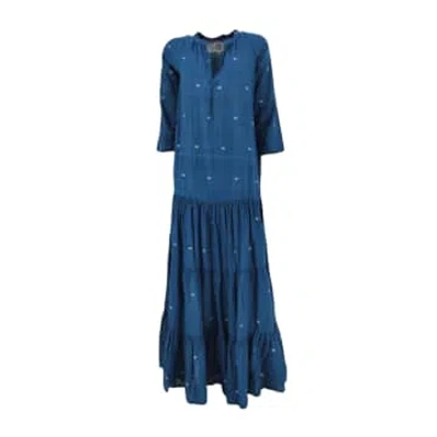 Bsbee Monroe Long Dress Donna Indigo In Blue