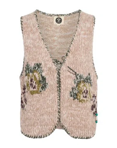 Bsbee Woman Cardigan Beige Size S Wool