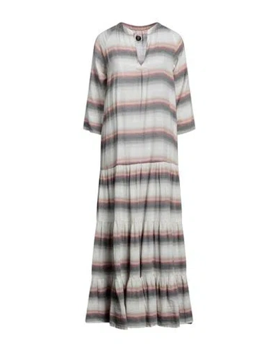 Bsbee Woman Long Dress Beige Size S Cotton
