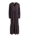 Bsbee Woman Maxi Dress Burgundy Size M Cotton In Multi