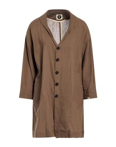 Bsbee Woman Overcoat & Trench Coat Military Green Size M Cotton