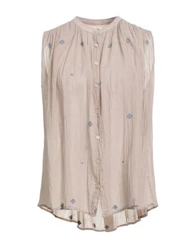 Bsbee Woman Shirt Khaki Size S Cotton In Neutral