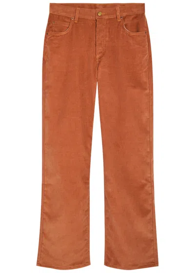 Bsides Bec Straight-leg Corduroy Jeans In Brown